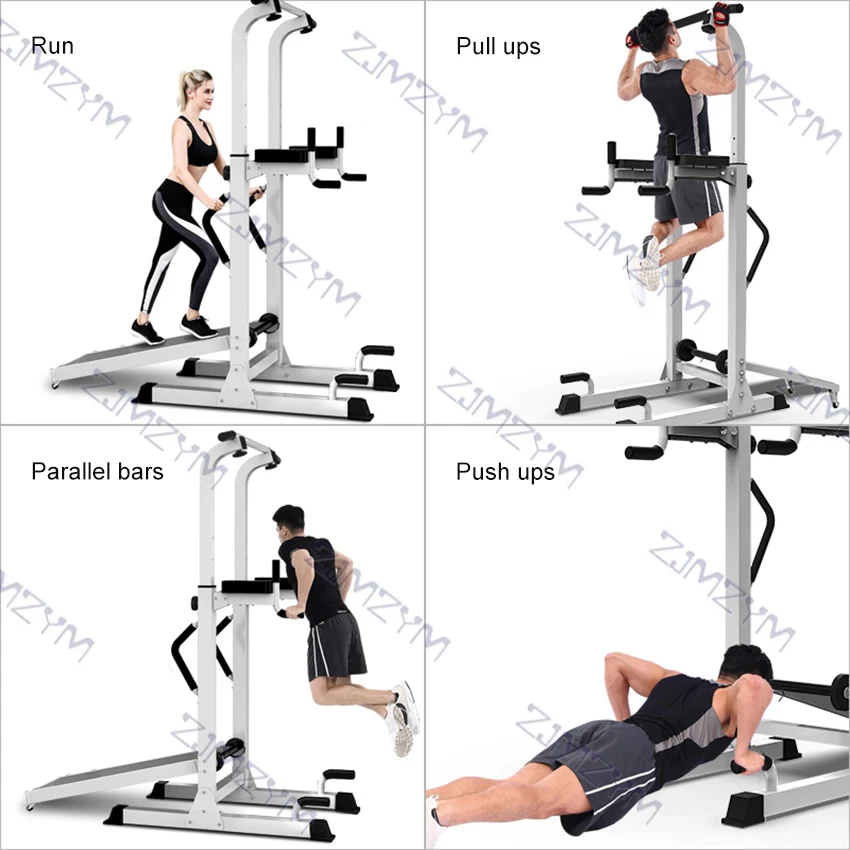 Multifunctional Treadmill Home Gym Fitness Treadmill Running Walking Pull-Up Push-Up Machine Horizontal Parallel Bar Equipment