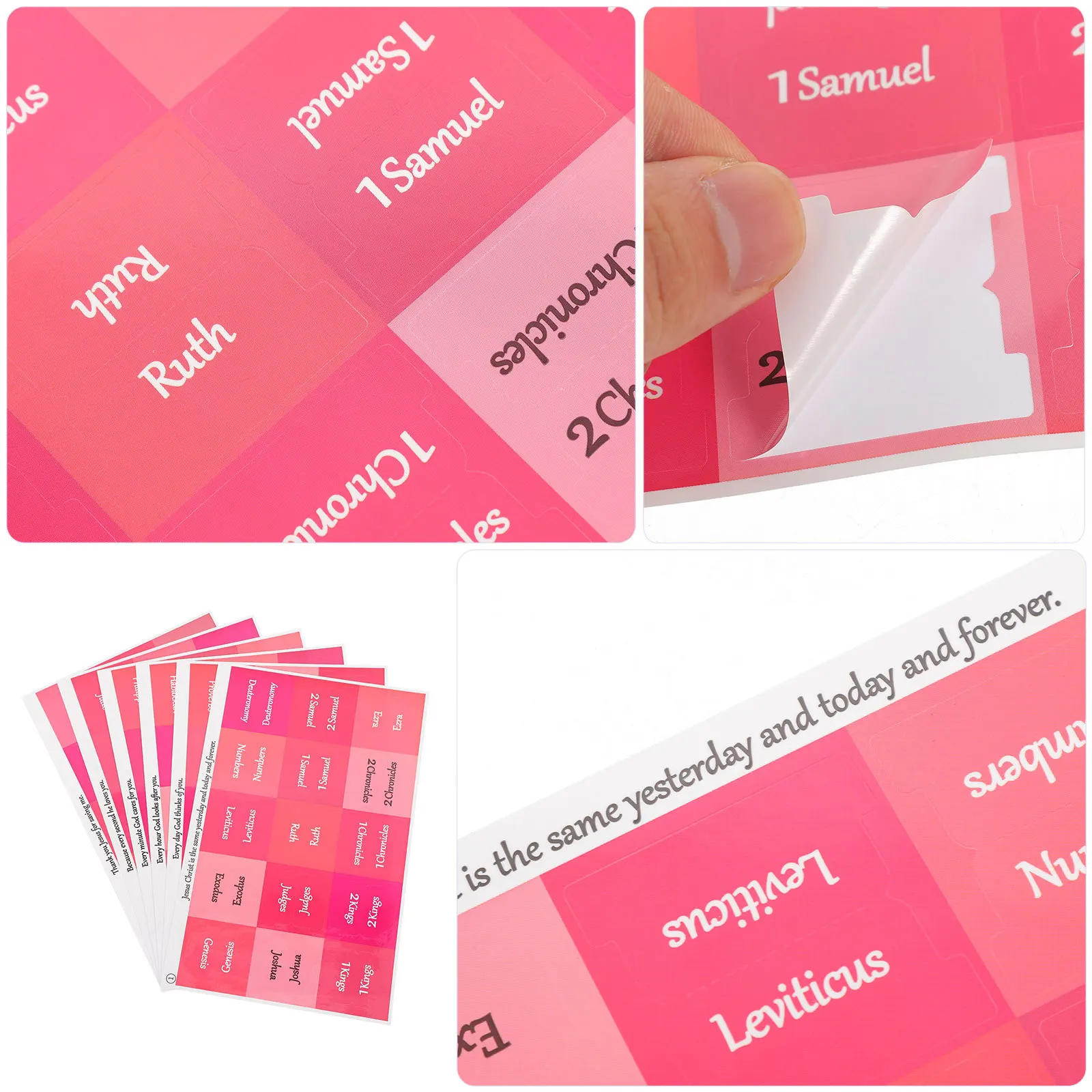 

6 Sheets Waterproof Month Tabs Sticky Page Markers Label Stickers for Planner Notebook Book Reading Note Annotation