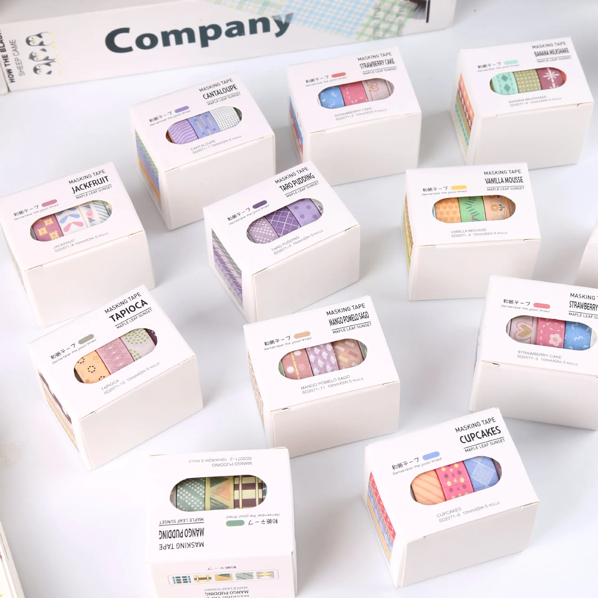 

Набор декоративных бумажных лент Maple Sunset Washi Tape: милые эстетичные ленты для дневников, скрапбукинга, планировщиков и рукоделия