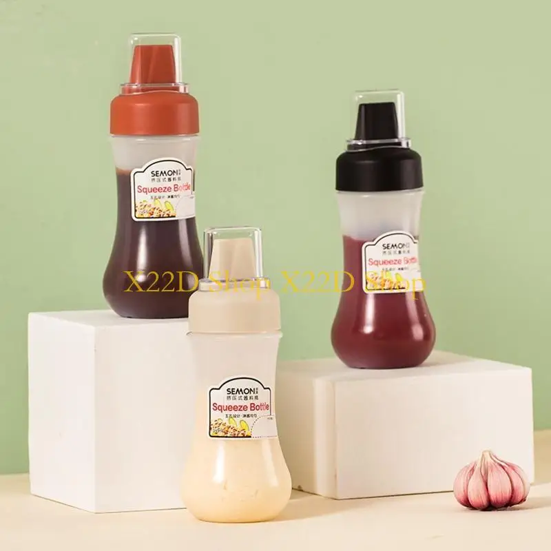

X22D 5 Hole Squeeze Type Sauce Bottle Safe Plastic Cooking Tools Durable