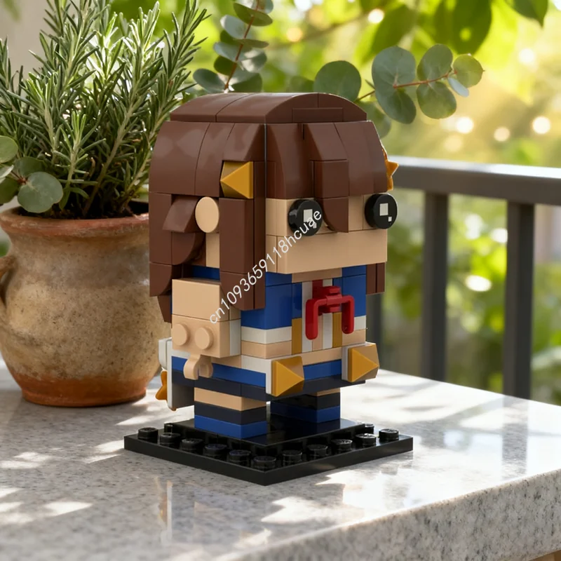 

163 шт. MOC Tokino Sora Brickheadz Brickheadzed модель строительные игрушки блоки архитектура DIY креативный рождественский подарок идея для детей