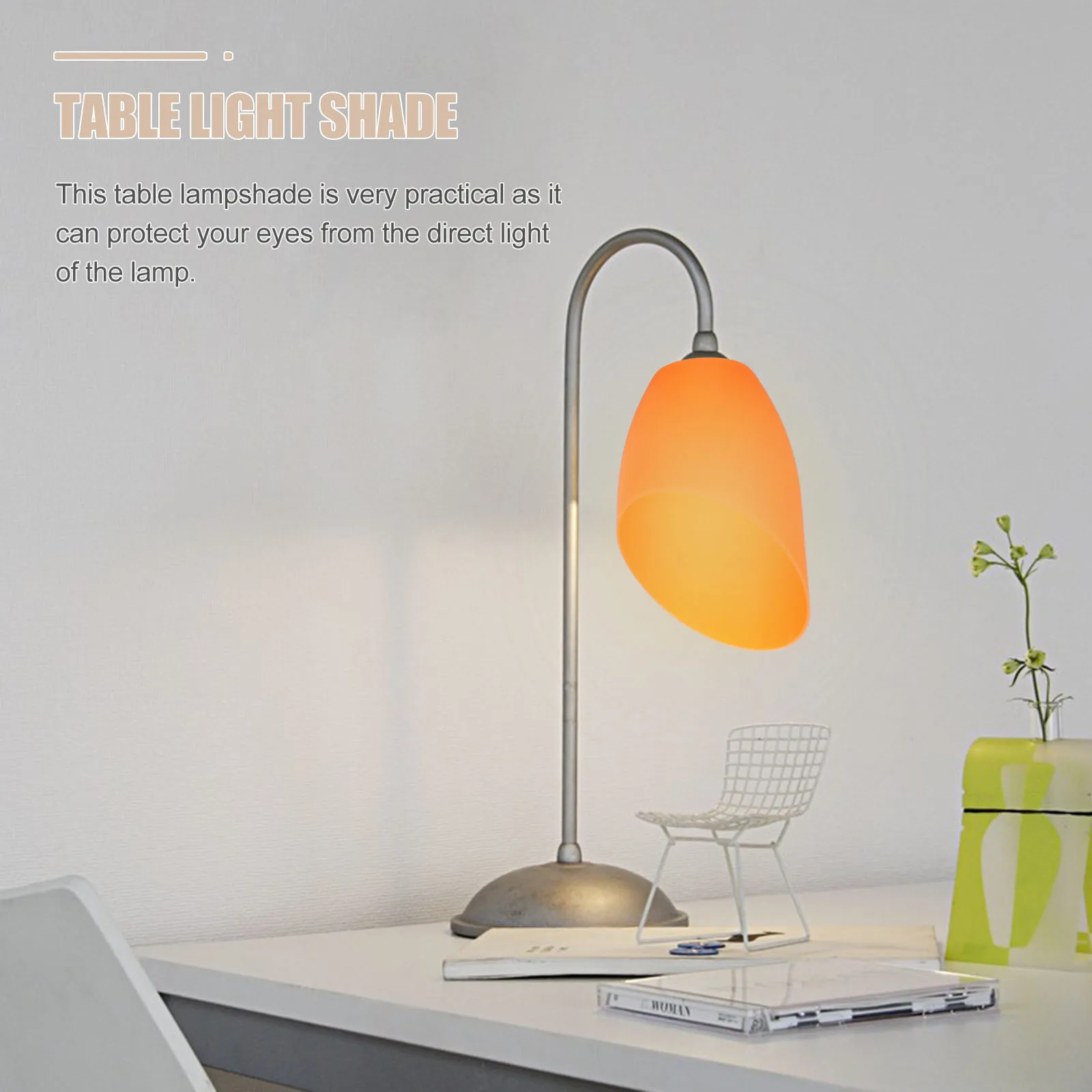 

Decorative Plastic Lampshade for Table Lamp Minimalist Style Soft Light Long Lasting Use in Home Horseshoe Lamp Shade