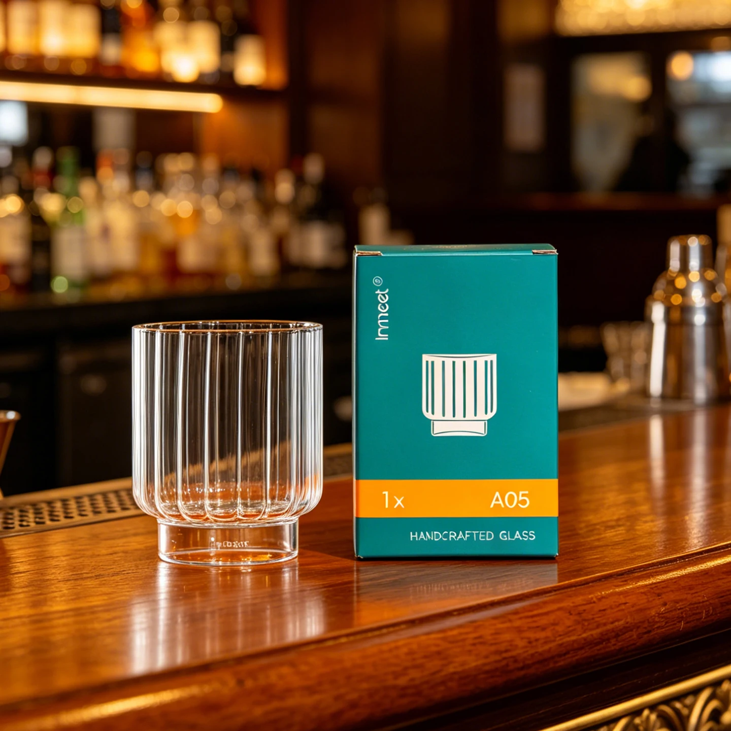 Inmeet High Borosilicate Glass Cup/Whiskey Glass/Old Fashioned Glass/Barware/Cocktail Glass 330ml