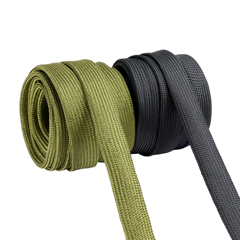 

2/5/10m Polyamide Braided Cable Sleeve 2.5mm ~ 30mm High Density Tight Wear Resistant Wire Line Protect Sheath Wire Organizer