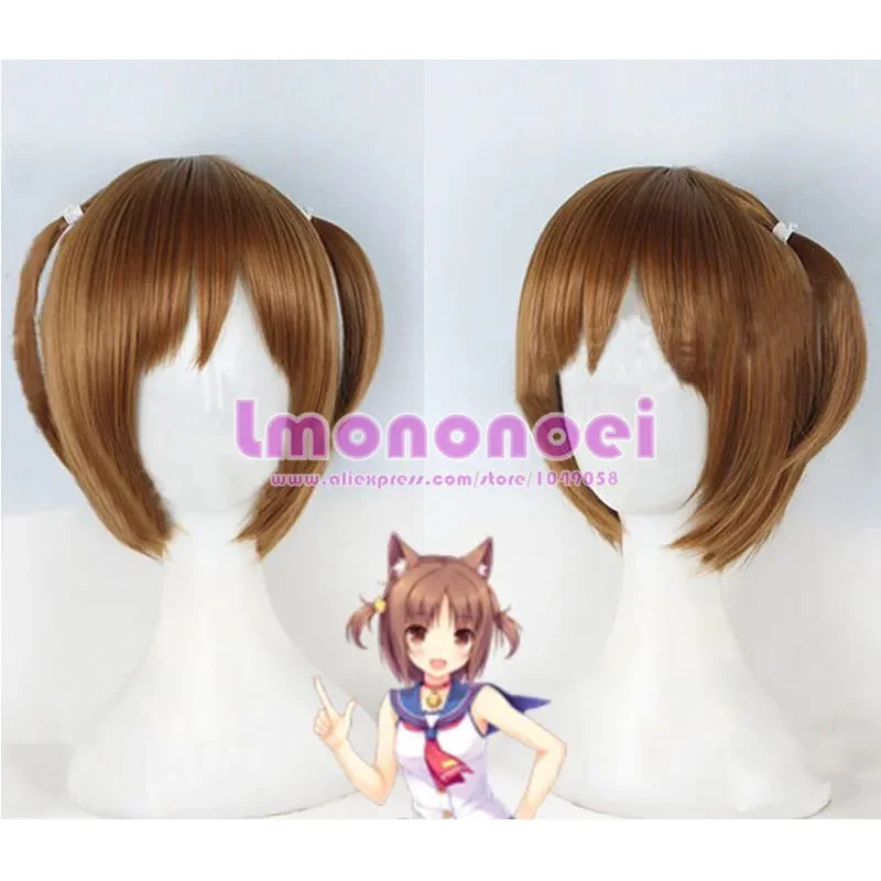 Nekopara azuki cosplay costume wig haircut cap game