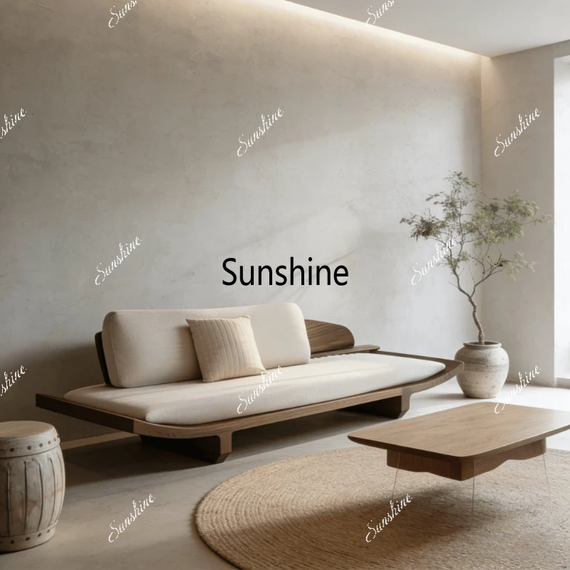 

Новый китайский стиль, диван из массива дерева для гостиной, удобная мебель для гостиной в стиле ретро-люкс.