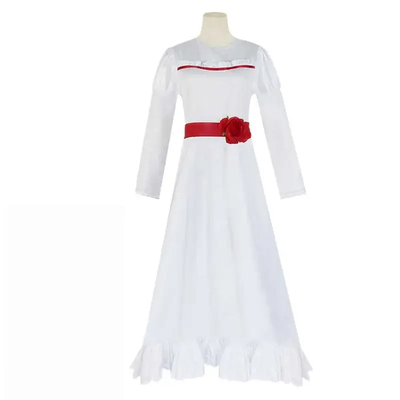 Disfraz de Annabelle para niña y mujer, disfraz de Annabelle aterrador, vestido de Cosplay para Halloween, Outdo