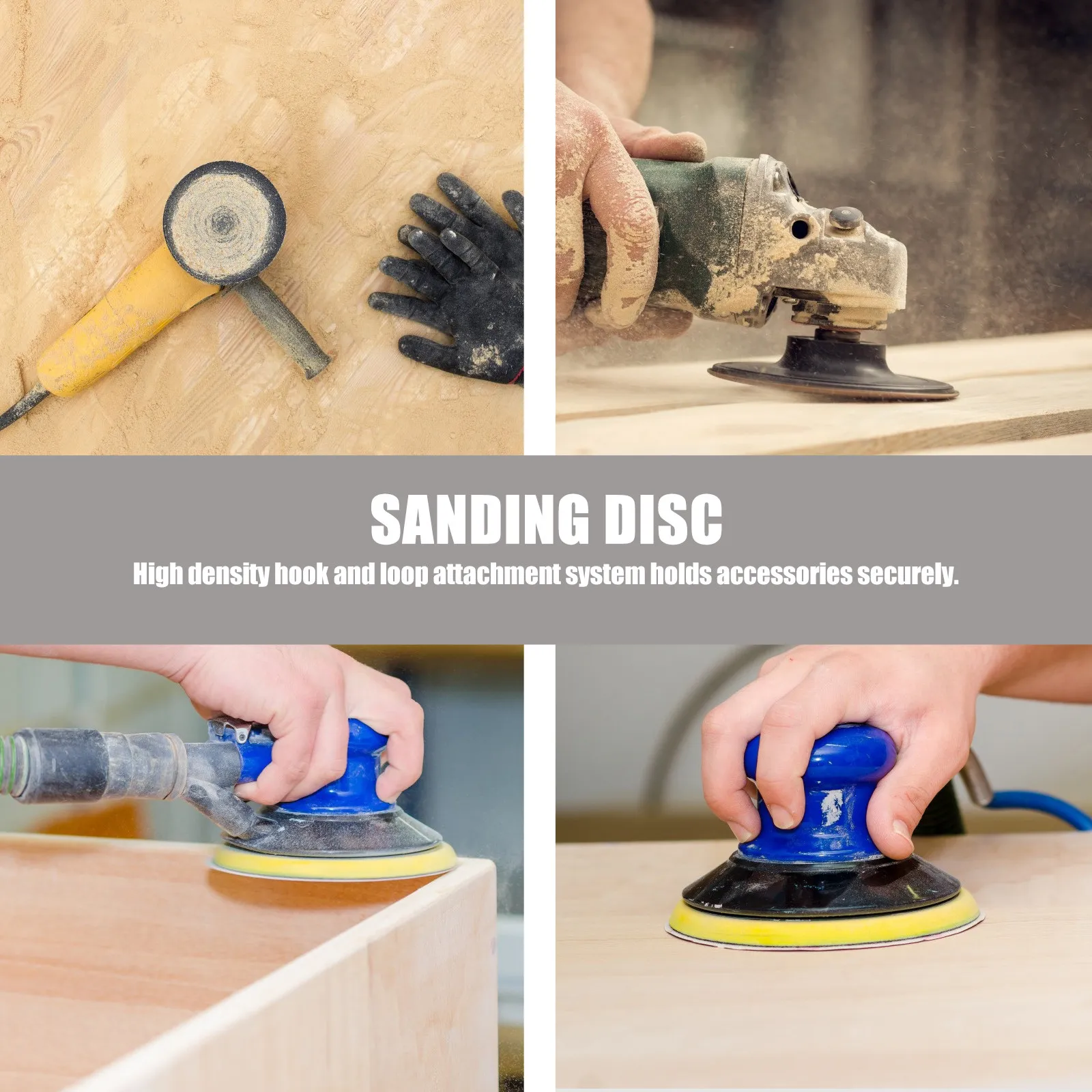 Stainless Steel Triangular Sanding Discs Set – High-Density Hook & Loop for Detail Electric Sander