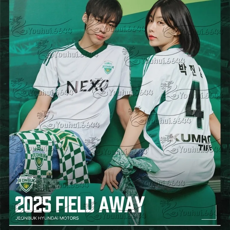 

Jeonbuk Hyun-dai Motors Unisex 2025 South Korea K1 New Arrivals Home Football Jerseys Away 3D Printed T-Shirts New KIT Adult KID
