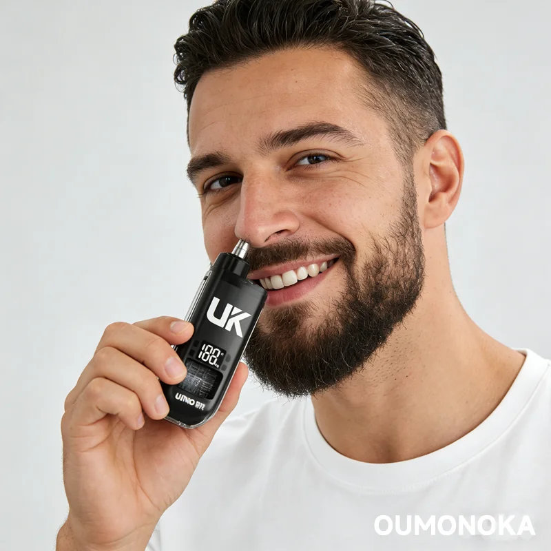 ماكينة تشذيب شعر الأنف الكهربائية المحمولة، قص شعر الأنف دون فقدان تجويف الأنف، وضعي الأجهزة المنزلية في جيبك #1