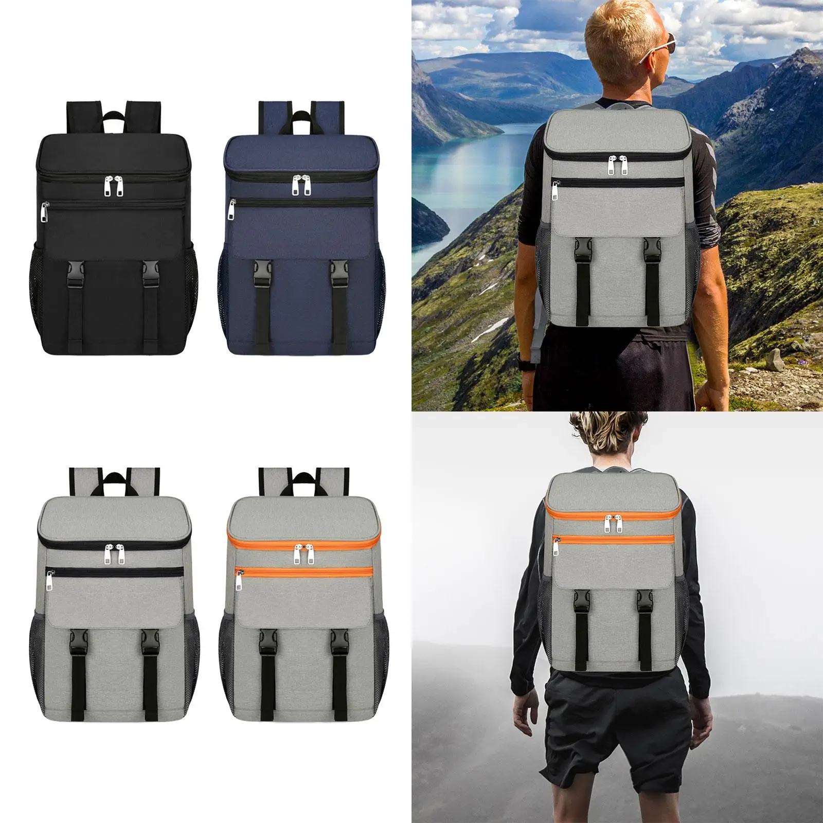 Insulated Backpack Large Cooler Bag for Park Day Trips Work Lunch