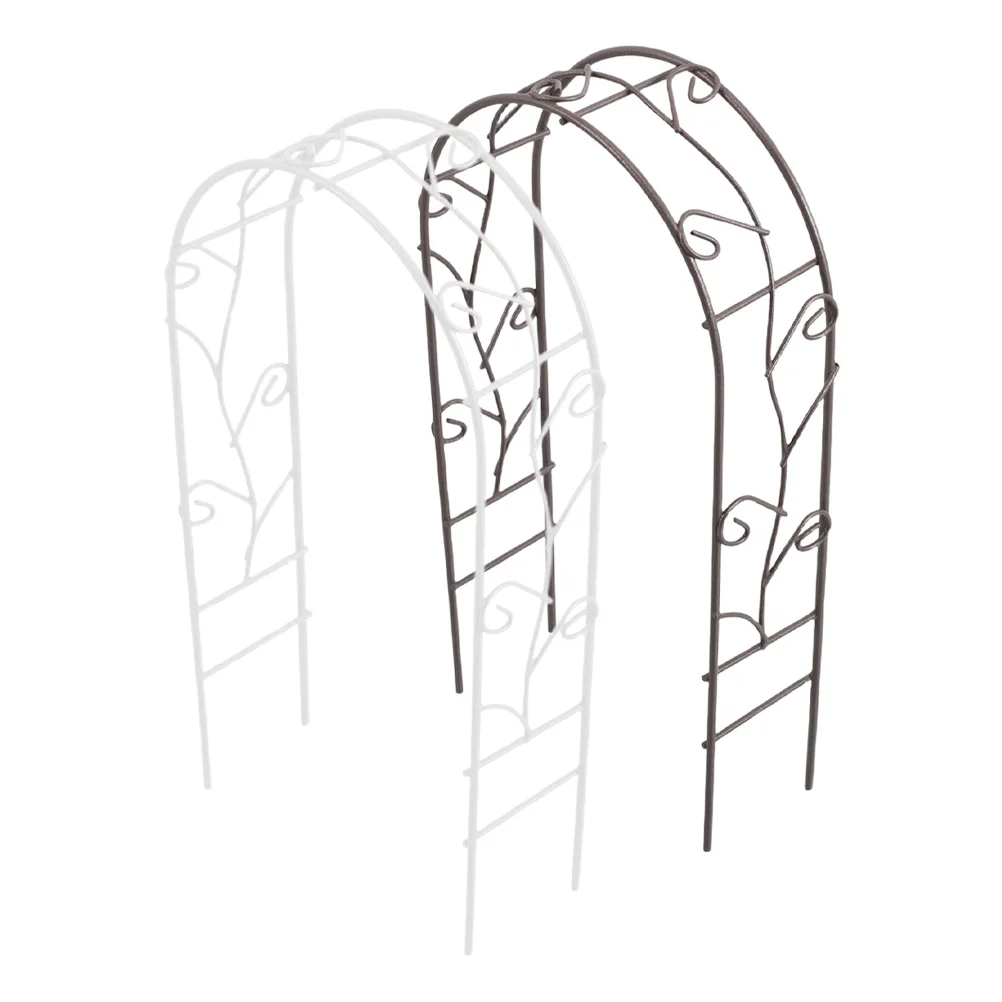 

2Pcs Miniature Iron Archway Elegant Design for Micro Landscape Outdoor Garden Mini Accessories Miniature Ornament