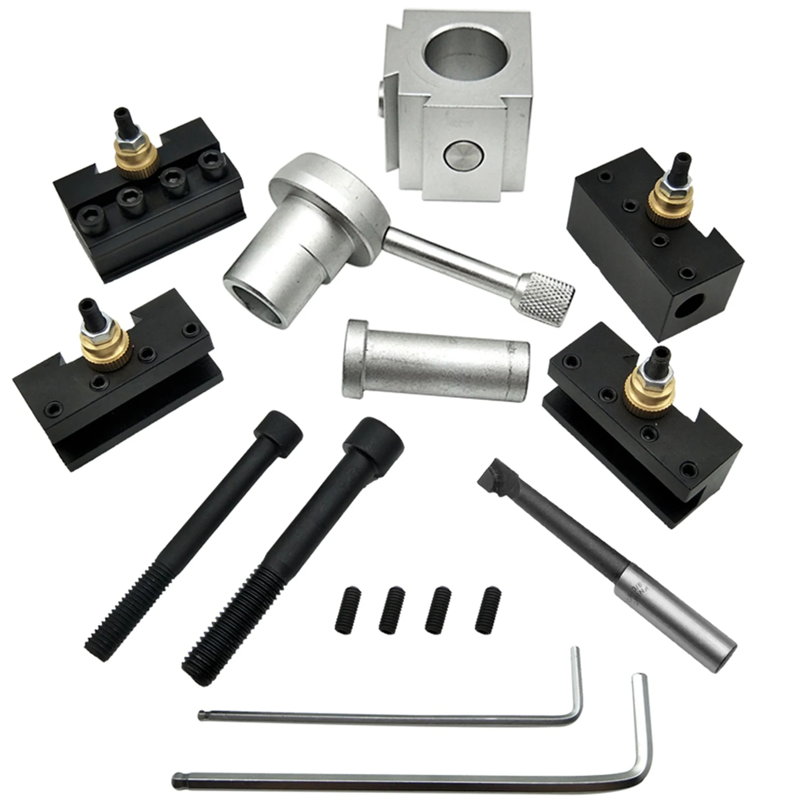 

Держатель инструмента для токарного станка Держатель инструмента для токарного станка Держатель стойки для резака Набор винтов Расточная оправка Держатель токарной обработки