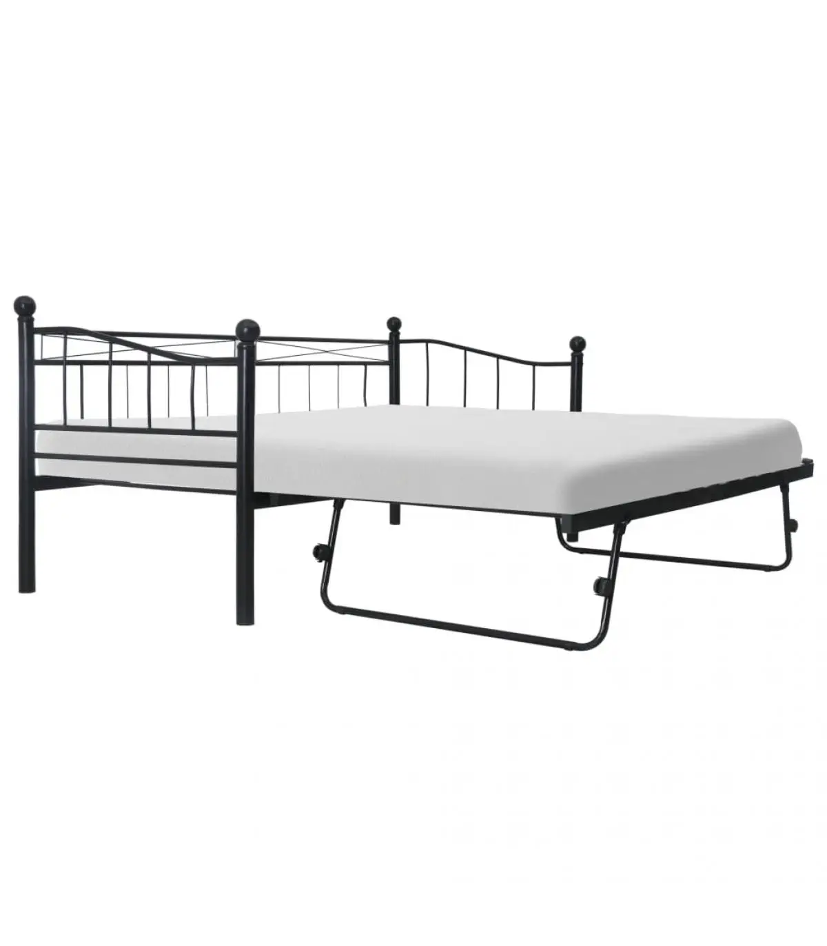 180x200/90x200 cm black steel bed frame bed bed