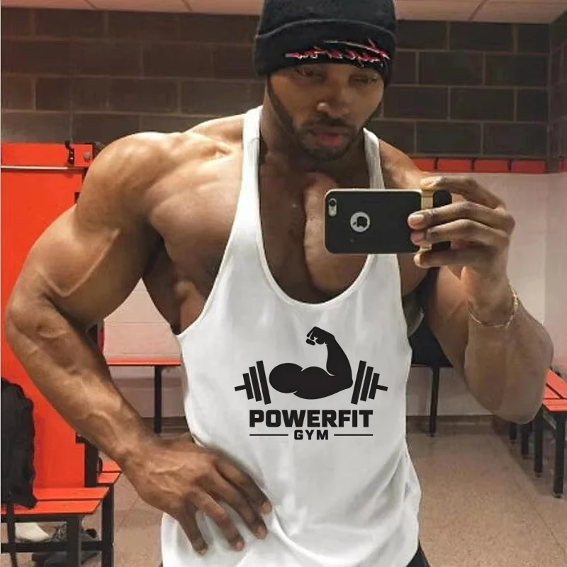 Bodybuilding Stringer for Men, Sleeveless Gym Tank, Fitness Vest Singlet, Breathable Durable Athletic Workout Sportswear