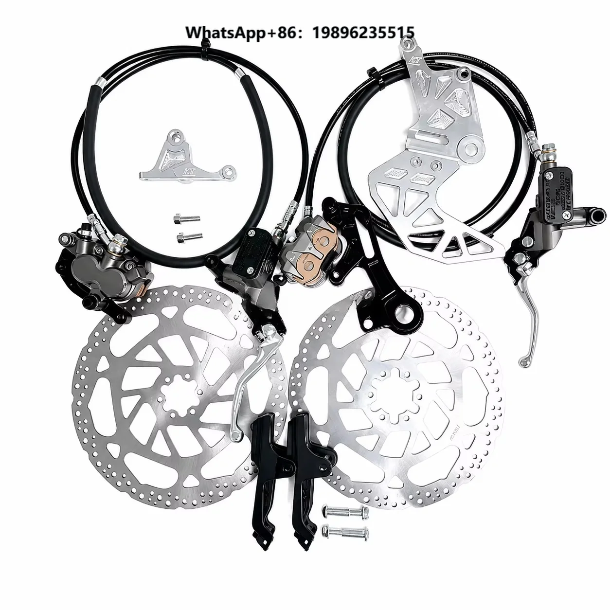 RACING Reinforced Front Rear Brake Assembly Hydraulic Disc Kit Dirt Bike Upgrades for  Light Bee Ultra Bee Kit