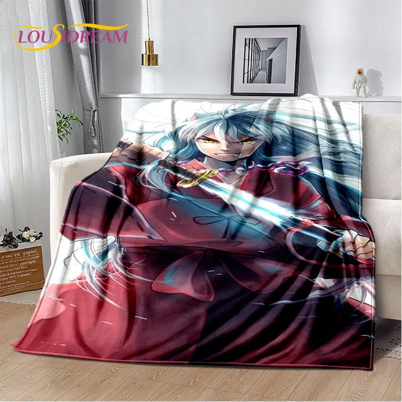 

Anime Inuyasha Cartoon Soft Plush Blanket,Flannel Blanket Throw Blanket for Living Room Bedroom Bed Sofa Picnic Cover Bettdecke