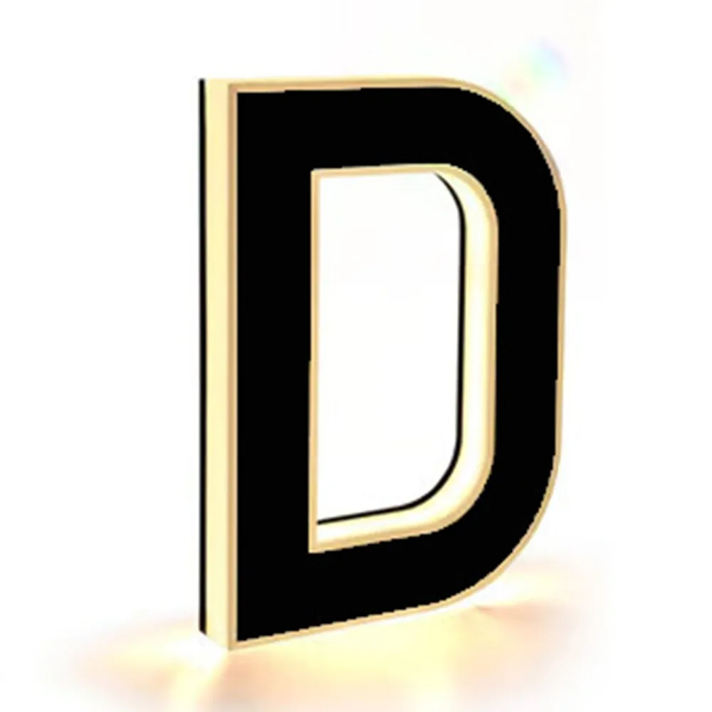 12V Power LED House Number Light 0-9 A-B Light Sensor Illuminated House Number Sign Waterproof Easy Installation