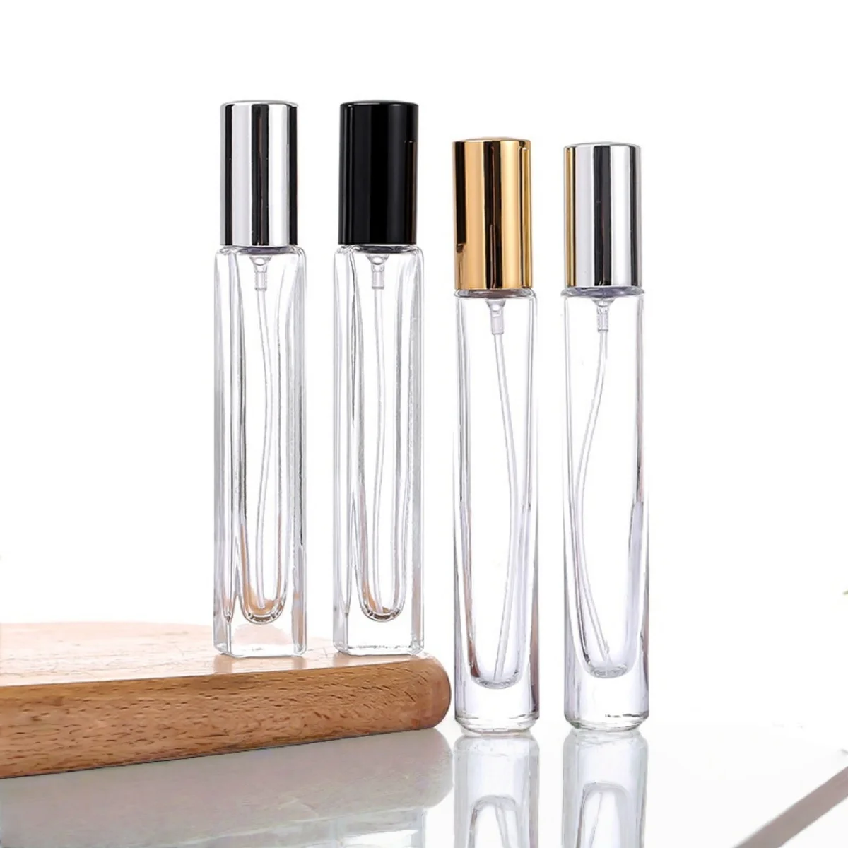3 قطعة 10 مللي زجاجة عطر زجاجية نمط مع رذاذ مستحضرات التجميل السائل زجاجات إعادة الملء الصغيرة السفر عطر عينة الحاويات رحلة #1