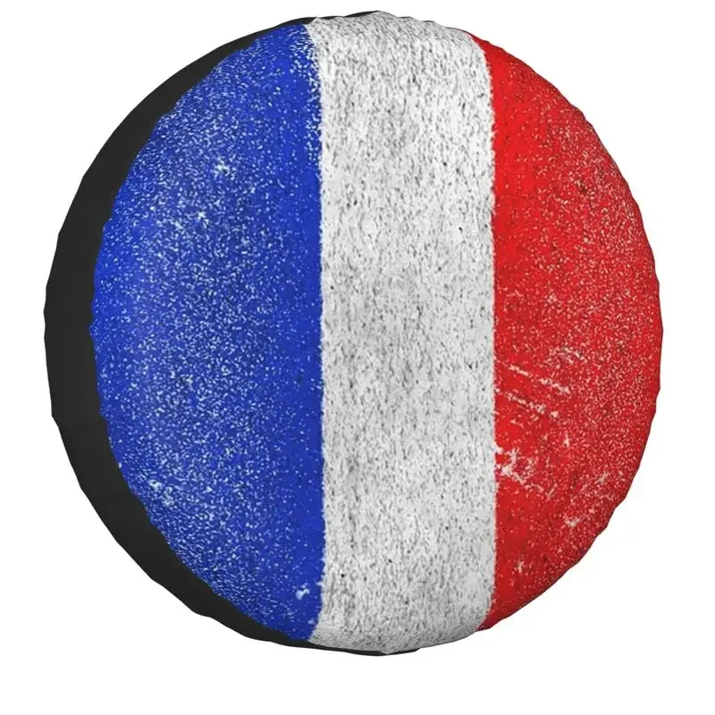 

Retro French Flag Spare Tire Cover for Toyota Mitsubishi Suzuki Jeep RV SUV Trailer France Car Wheel Covers 14" 15" 16" 17" Inch
