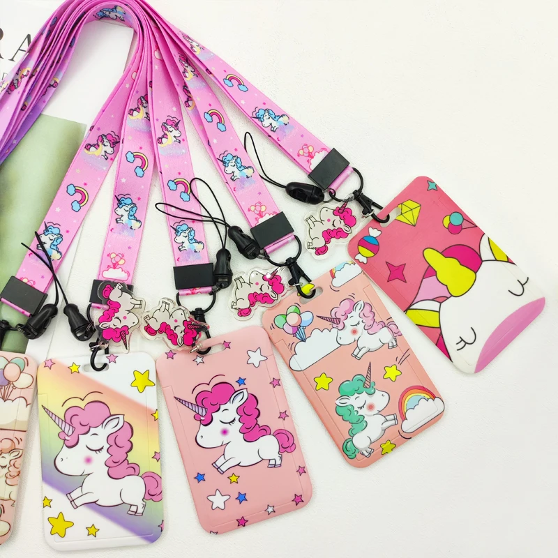 Cute Cartoon Unicorn ID Card H - Phone Accessories Business 评论和价格