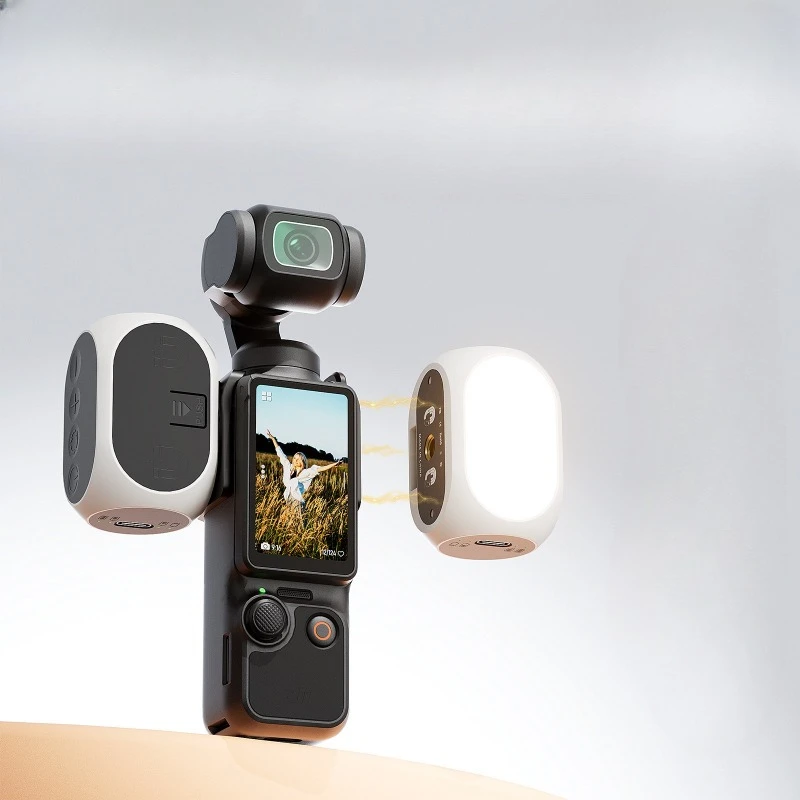 Pocket3 fill light magnetic suction portable soft light pocket light, action camera photography light