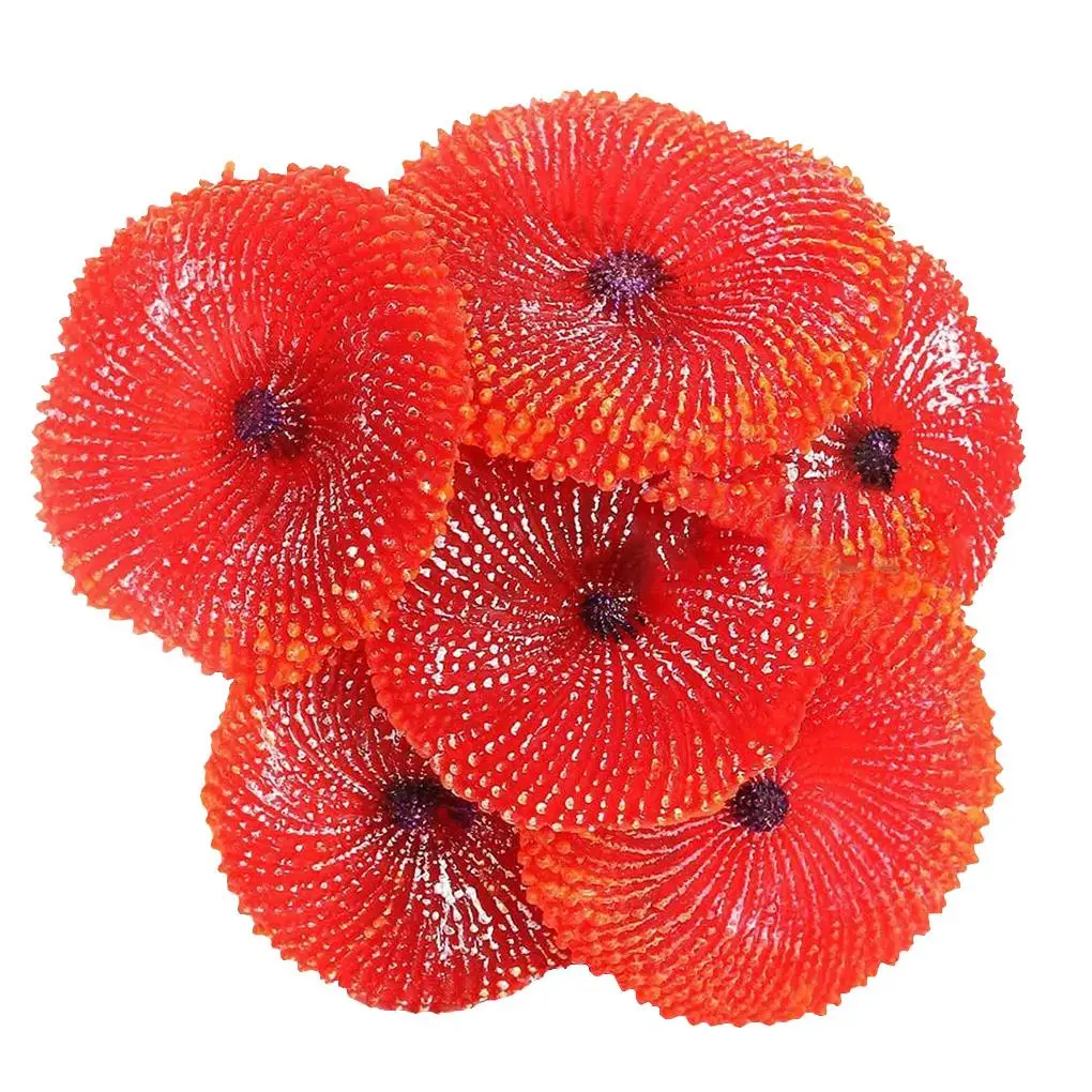 Aquarium Artificial Coral Fish Tank Landscape Decoration Plant Simulation Vivid Soft Coral Ornament Bathtub Decorative Ornaments