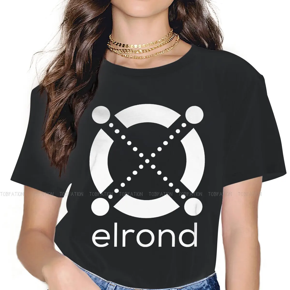 Cryptocurrency EGLD  Graphic TShirt Elrond Blockchain Virtual Currency Style Streetwear T Shirt Female Short Sleeve Unique Gift