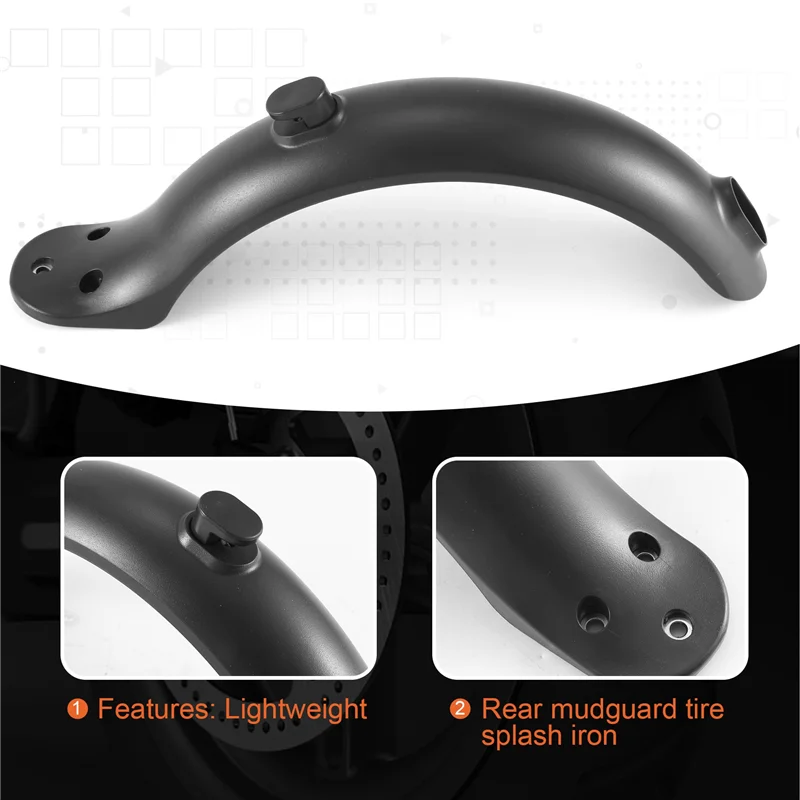 A57T 8Pcs Rear Wheel Mudguard Fender Guard For Xiaomi Mijia M365 Electric Scooter Skateboard