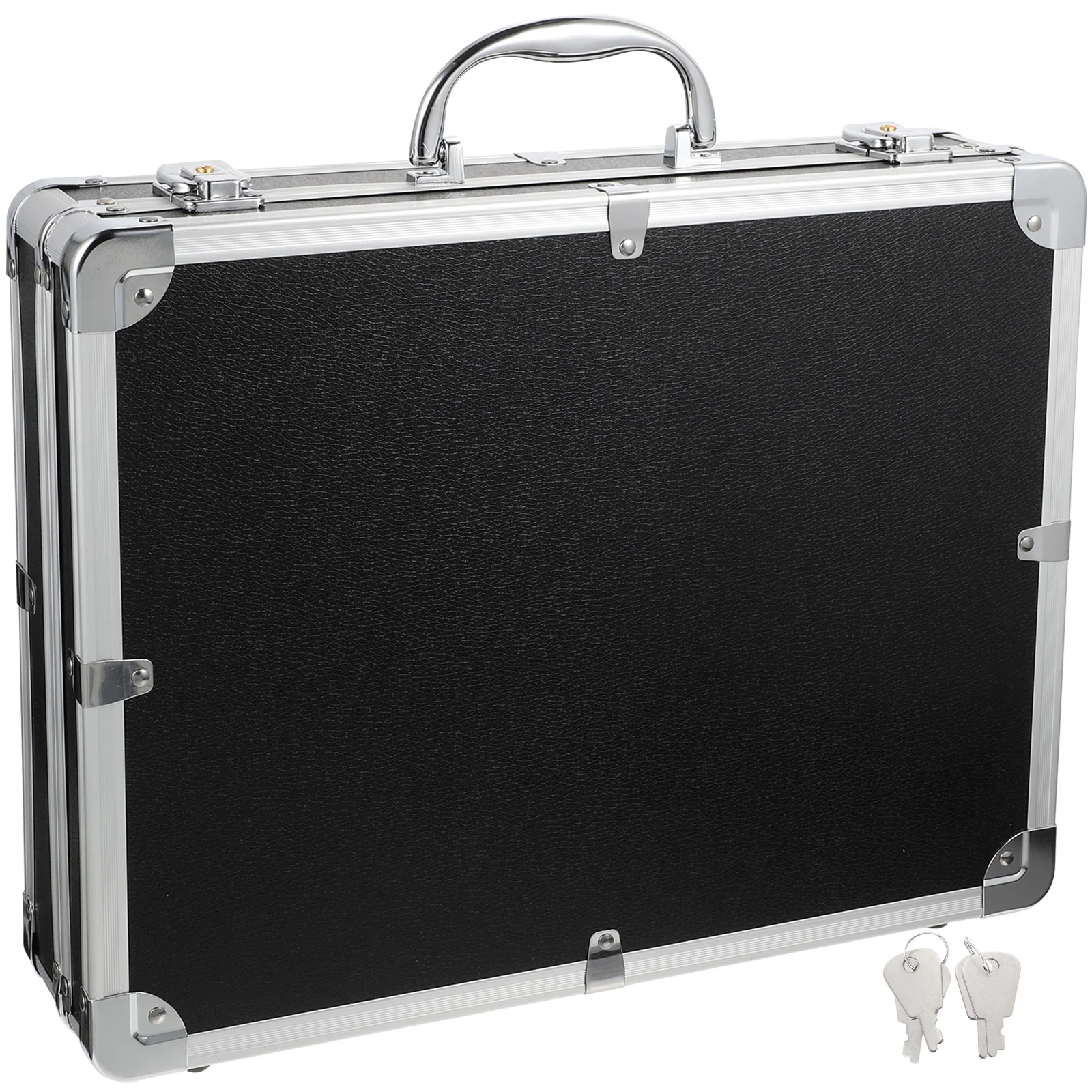 

1 set 1 Set Tool Carrying Case Portable Aluminum Alloy Box Large Capacity Storage Toolbox For Medicine Parts Reinforced