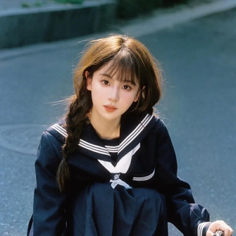 

Original Summer Short Sleeve Sailor Suit Uniform Basic Style Navy Blue School Wind Set Cosplay Anime Accessories Toys & Hobbies