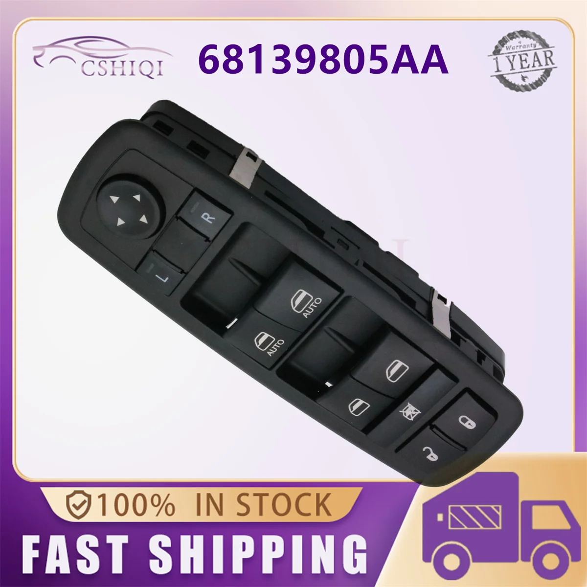 68231805AA Auto Car Power Window Switch For Ram 2016 For Dodge Nitro Journey Charger 2011-2014 Auto Parts 68139805AA 56046823AC