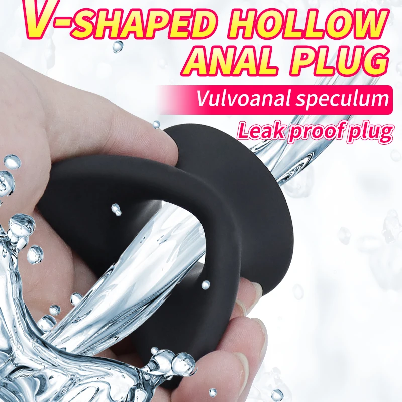 Mini Large Silicone Anal Beads Butt Plug Douche Enema Hollow Anal Plug/dilator Anus Gay Sex Toys Big Prostate Massage Anal Toy