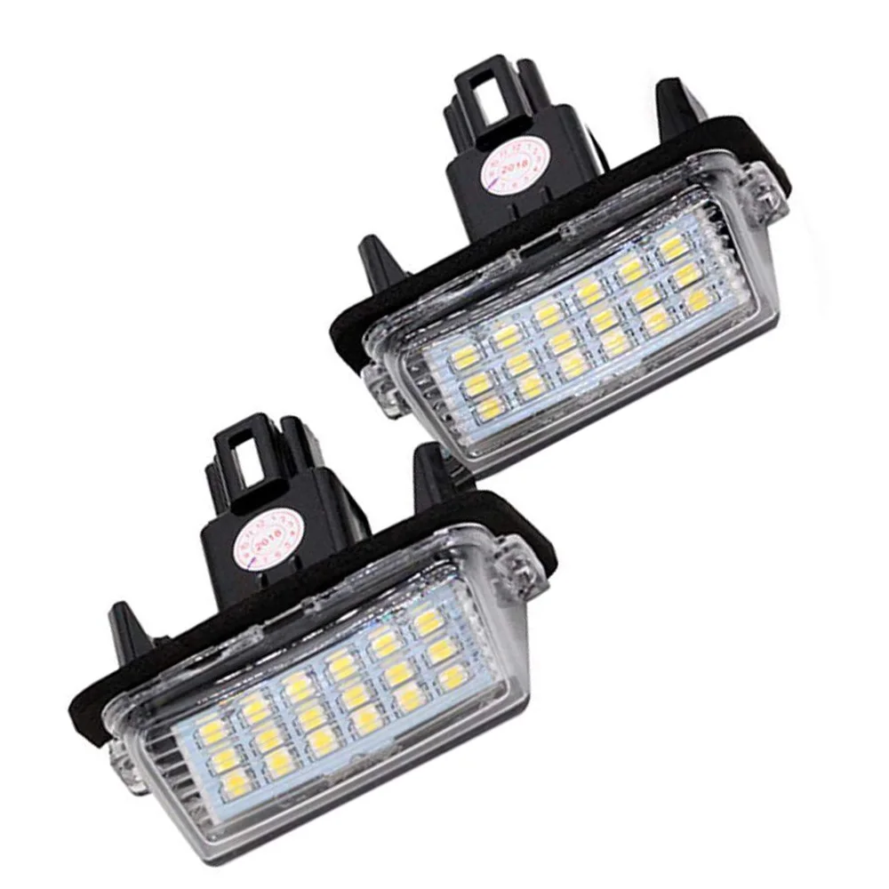 2Pcs 12V LED License Plate Light Fit For Toyota Camry 2012-2016 for YARISL/EZ/VIOS 2014-2016 for COROLLA 2014-2016