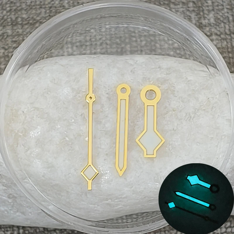 NH35 Blue Luminous Hands Snowflake Gold/Silver/Black/Rose Gold Watch Hands Fit NH35 NH36 7S26 7S36 4R35 4R36 Movement Watch Hand
