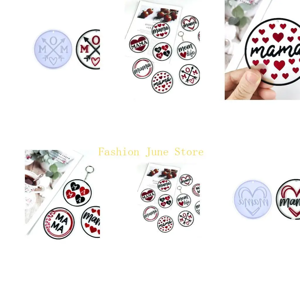 

N5KA силиконовая форма для ключей из смолы, форма для подвески ко Дню матери для DIY автомобиля, домашний декор