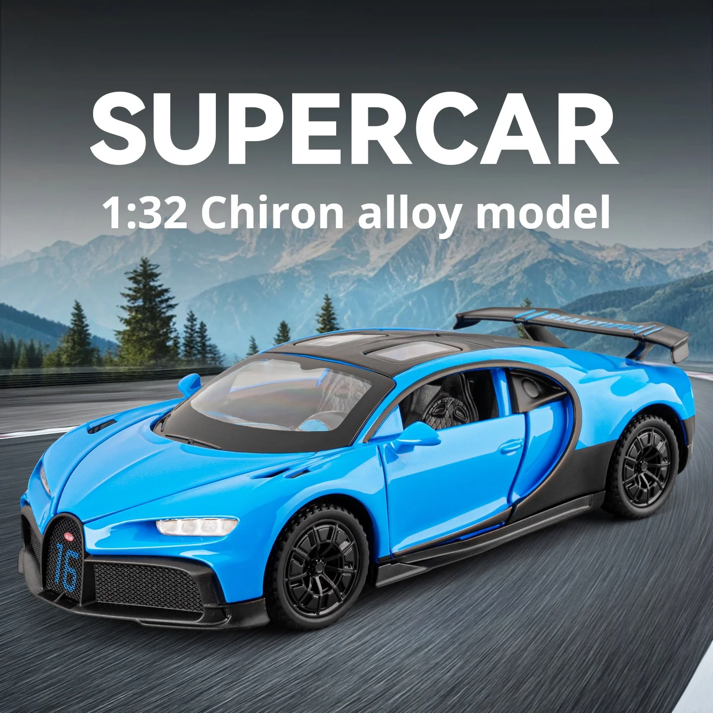 

1/32 BGTI Kailong Exquisite Alloy Simulation Super Sports Car Pull Back Model Collectible Ornament Boy Toy