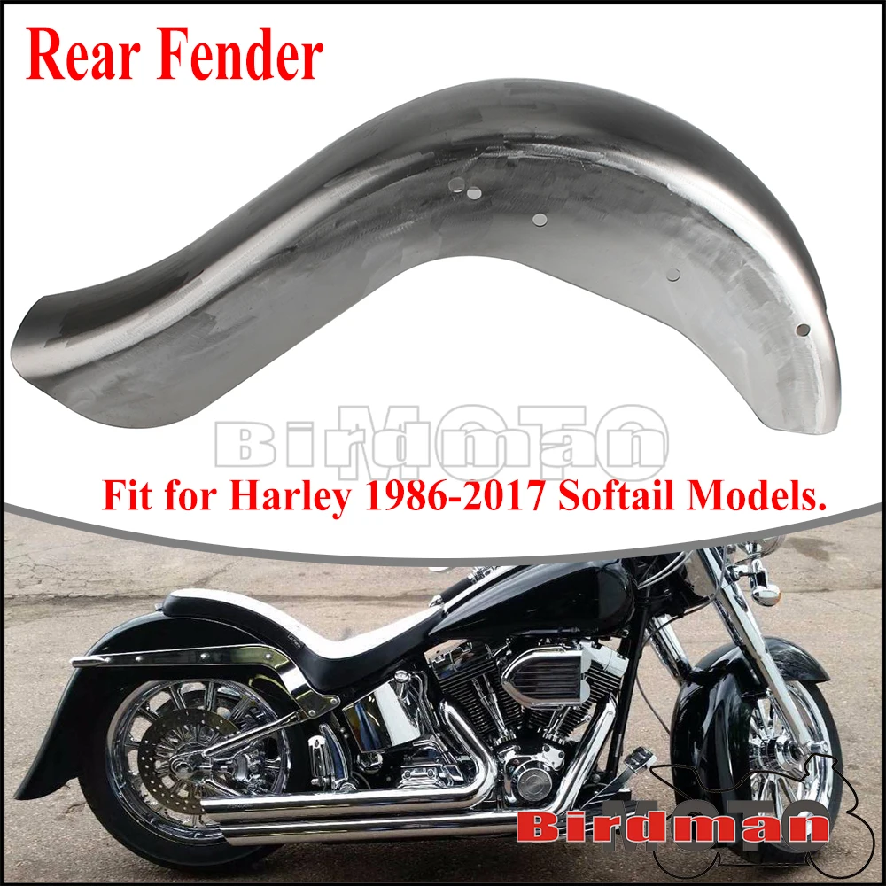 Motorcycle Rear Wheel Fender Protection Mud Faring Guard For Harley Softail Heritage Fat Boy FXSTC FLSTC FLSTF FLSTN FXSTD 86-17