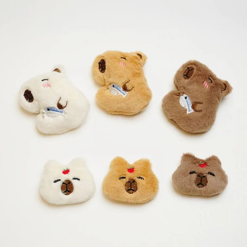 Cute Cartoon Capybara Plush Doll Soft Stuffed Animal Doll Lovely Plush Toys For DIY Brooch Decor Accessories