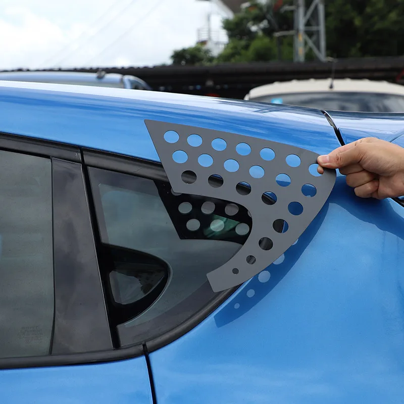 Stop aluminium dla SEAT Leon MK2 2008-2012 tylna szyba samochodu Protector konstrukcja o strukturze plastra miodu naklejka wykończeniowa akcesoria samochodowe