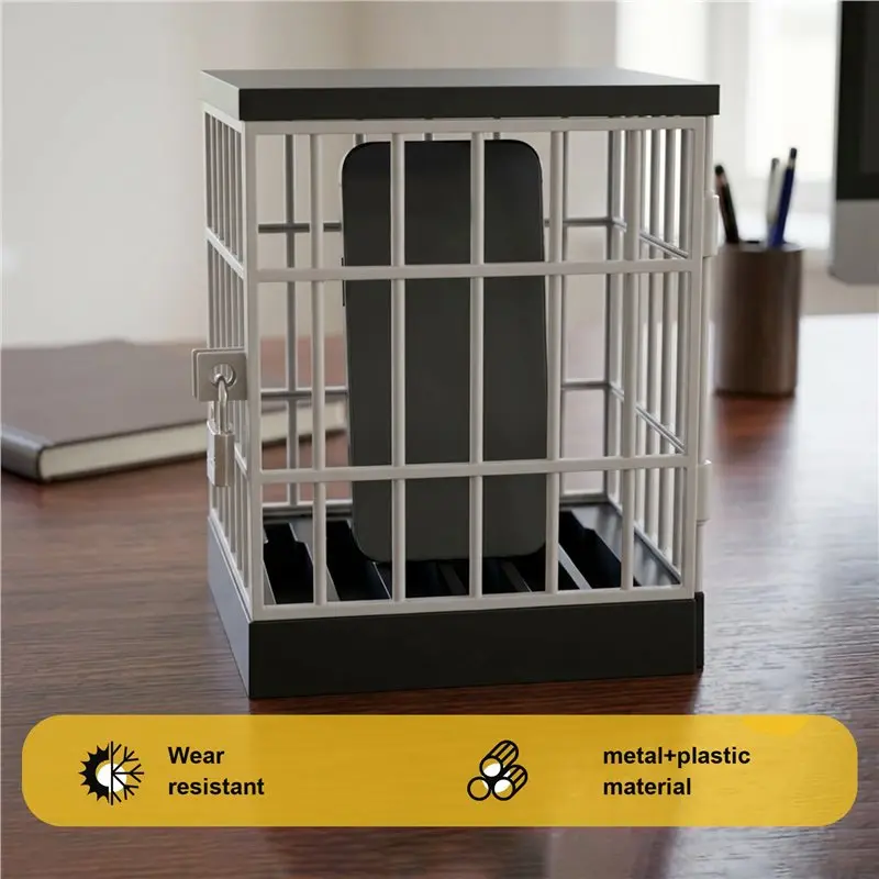 Metal Lock Box Cell Phone Jail Lock Safe Cell Phone Cage, Durable Fine Workmanship-B61B