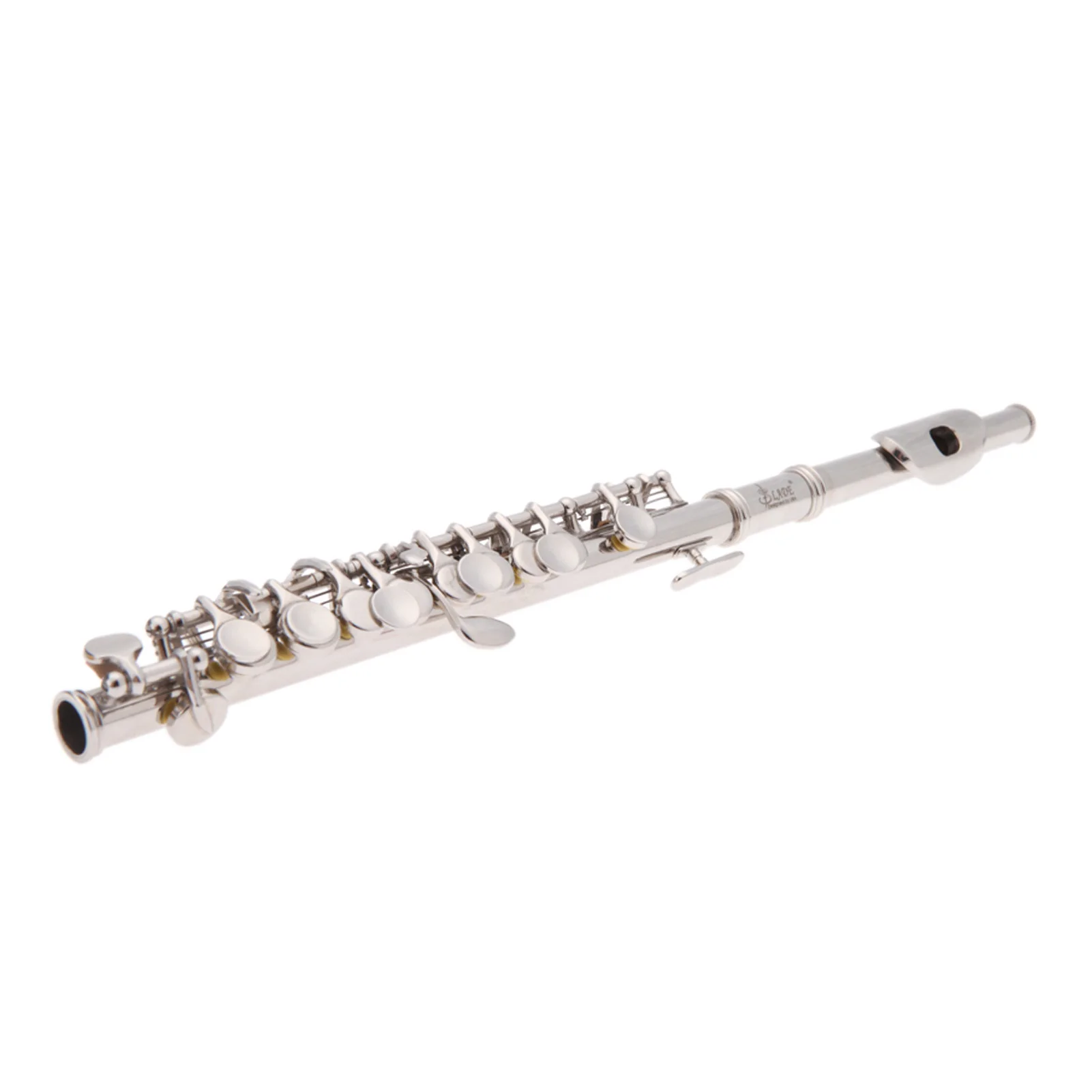 

Piccolo Ottavino Half-size Flute Silver Plated C Key Cupronickel with 1 Cleaning Cloth 1 Screwdriver 1 Stick 1 Padded Box Main