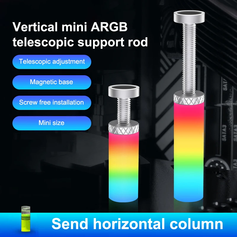 Chassi criativo placa gráfica do computador argb suporte quadro de refrigeração antiderrapante suporte diy instalação simples peças montagem