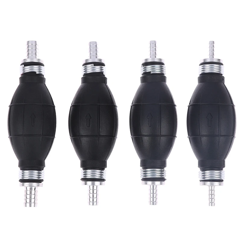 6/8/10/12mm Hand Fuel Pump Line Rubber Aluminum Hand Primer Bulb diesel oil transfer petrol for Car Boat Marine Outboard