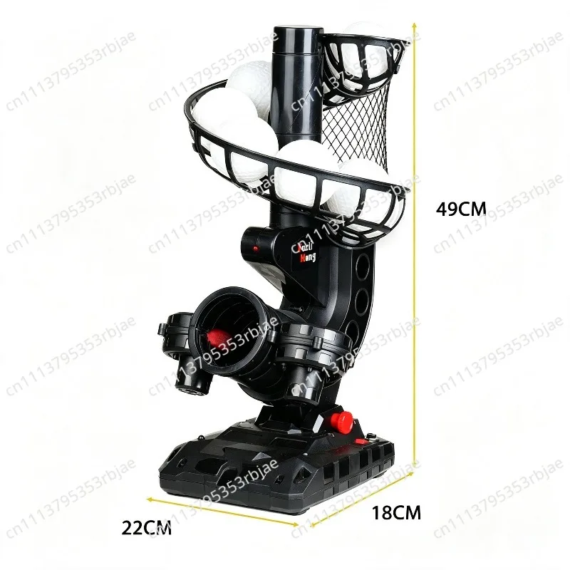 388BH Portable Baseball Launcher Automatic Pitching Machine Adjustable Curve Ball Batting Practice Training Tool For Daily Use