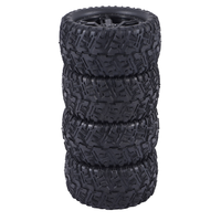 ODIES-4Pcs Rubber Tires Tyre Wheel P6973 For Remo Hobby Smax 1621 1625 1631 1635 1651 1655 1/16 RC Car Upgrade Parts