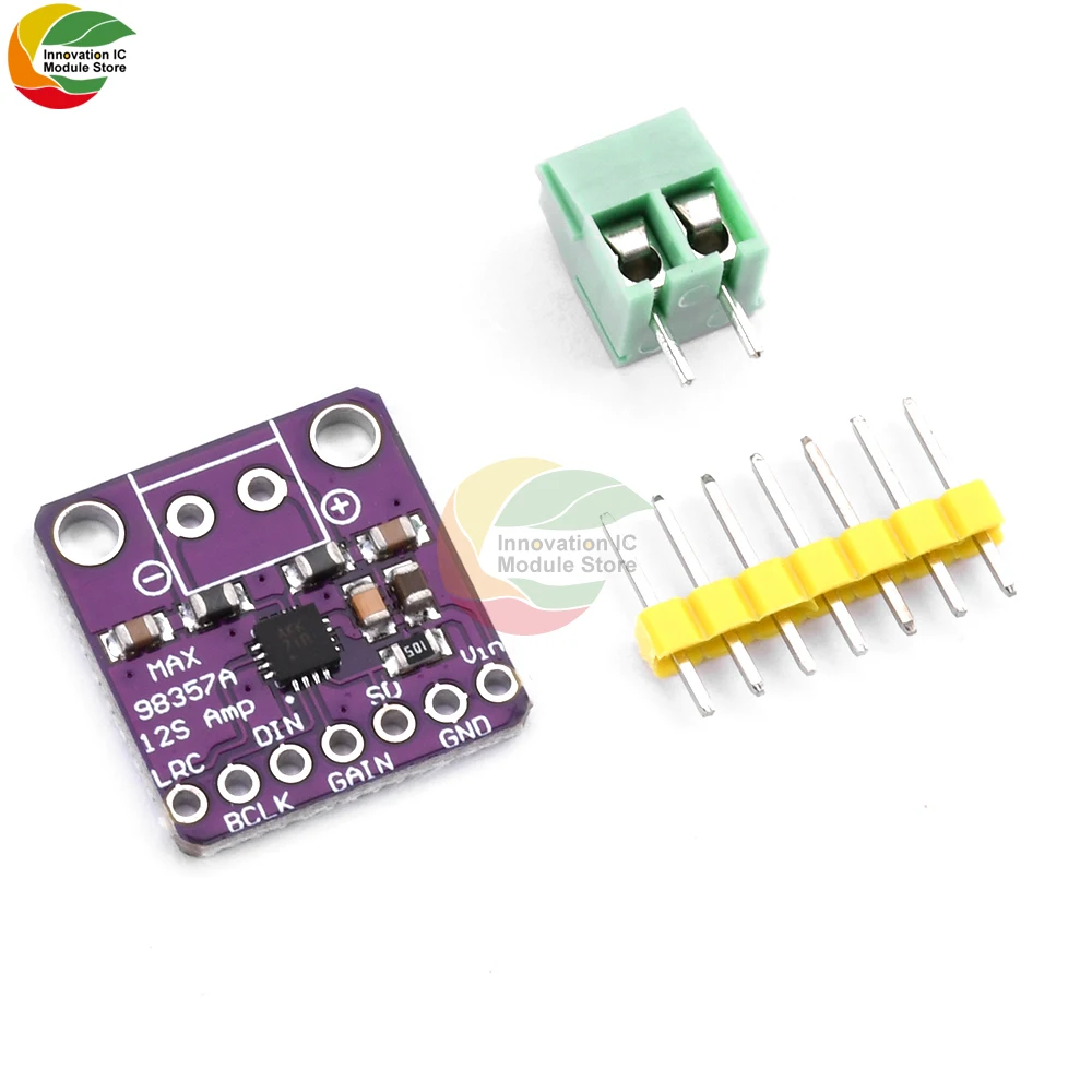 Alta qualidade max98357 max98357a i2s 3w classe d amplificador interface de fuga i2s dac decodificador para raspberry pi esp32