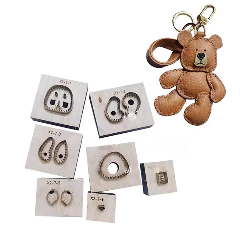 

Puppet Bear Pendant Knife Mold, Puppet Bear Bag Pendant Knife Mold, DIY Handmade Leather Goods Knife Mold