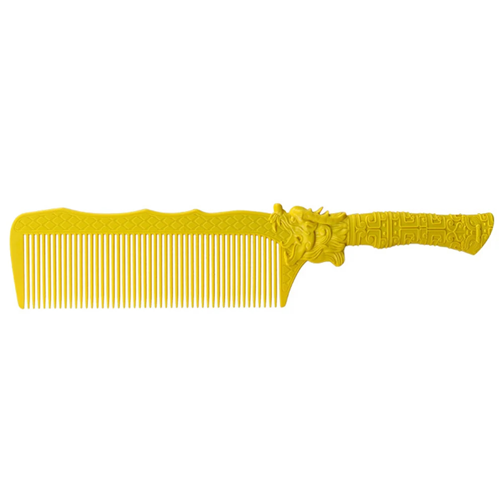 

Dragon Haircut Comb Large Yellow Wide Tooth Salon Combs for Men Professional Barber Smooth Hairdressing Accessories