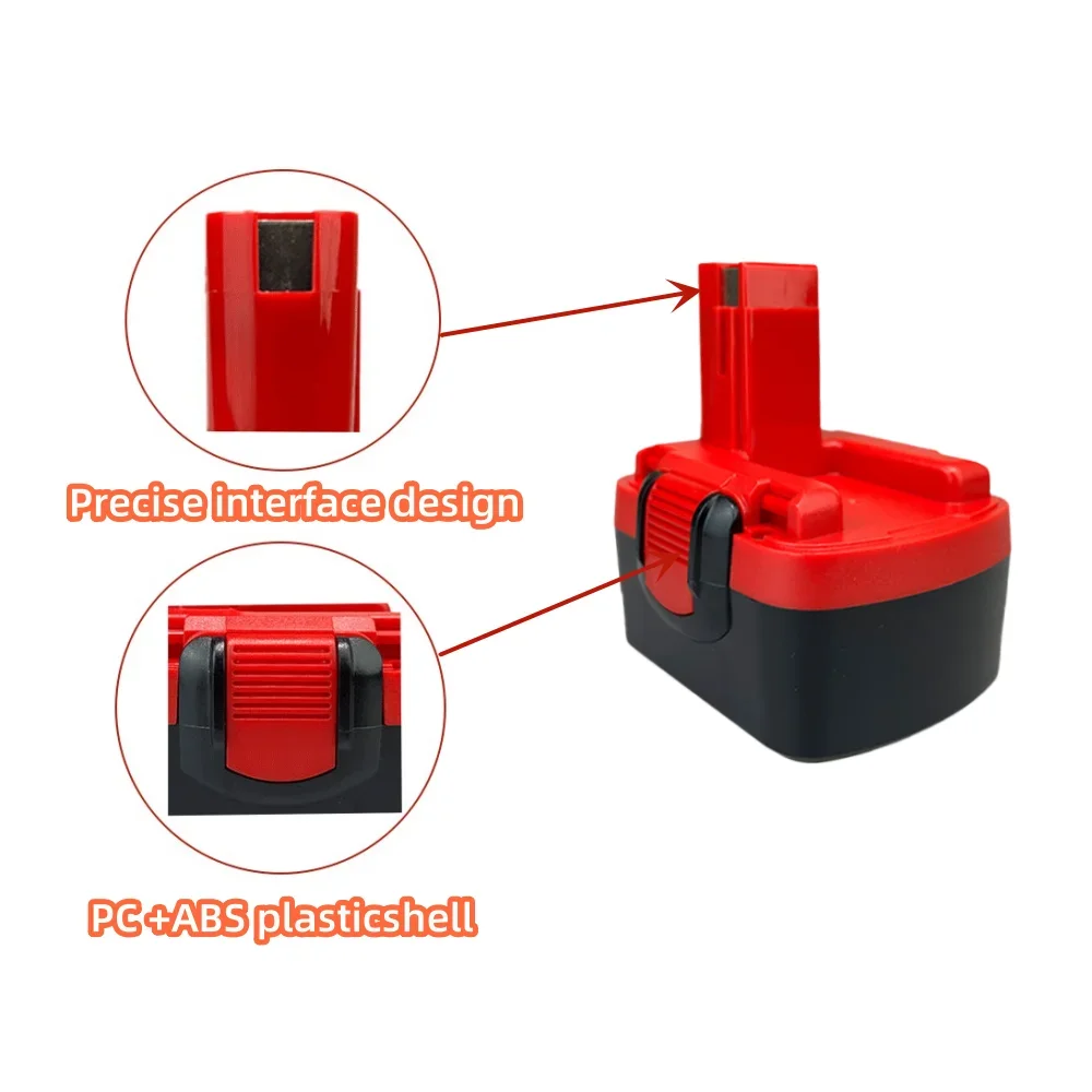 14.4V 4800mAh Ni-Mh rechargeable battery For Bosch BAT038 32614, BAT040, BAT140, BAT041 power tool battery replacement